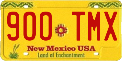 NM license plate 900TMX