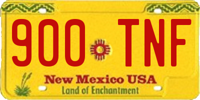 NM license plate 900TNF