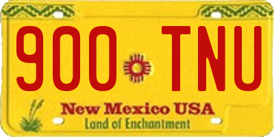 NM license plate 900TNU