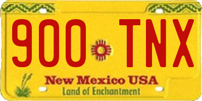 NM license plate 900TNX