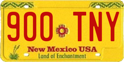 NM license plate 900TNY