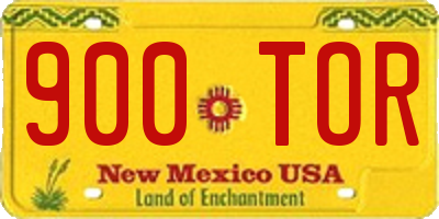 NM license plate 900TOR