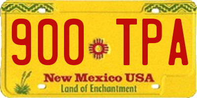NM license plate 900TPA