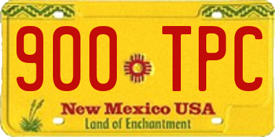 NM license plate 900TPC