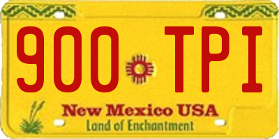 NM license plate 900TPI
