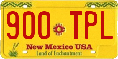 NM license plate 900TPL