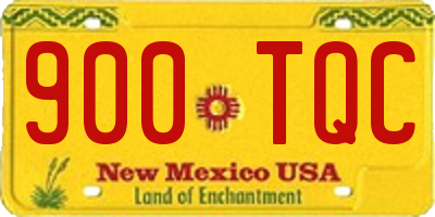 NM license plate 900TQC