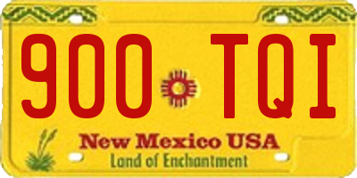 NM license plate 900TQI