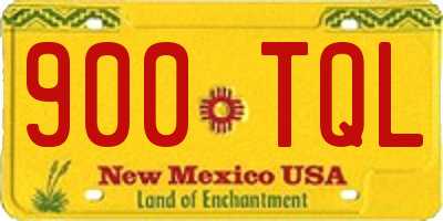 NM license plate 900TQL
