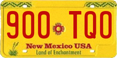 NM license plate 900TQO