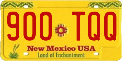 NM license plate 900TQQ
