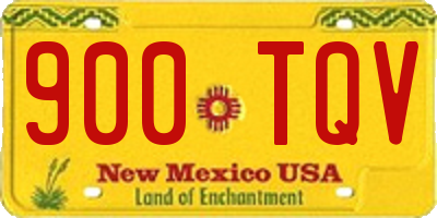 NM license plate 900TQV
