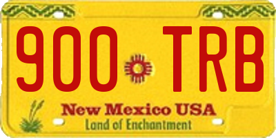 NM license plate 900TRB