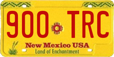 NM license plate 900TRC