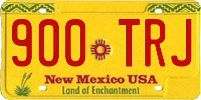 NM license plate 900TRJ