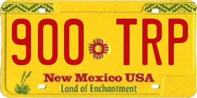 NM license plate 900TRP