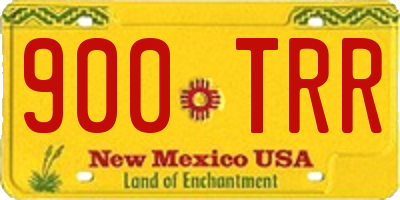 NM license plate 900TRR