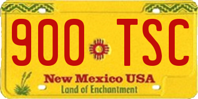 NM license plate 900TSC