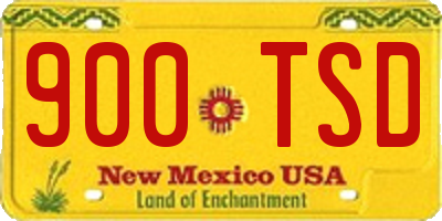 NM license plate 900TSD