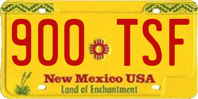 NM license plate 900TSF