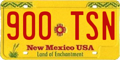 NM license plate 900TSN