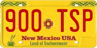 NM license plate 900TSP