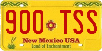 NM license plate 900TSS