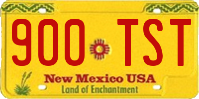 NM license plate 900TST
