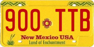 NM license plate 900TTB