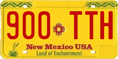 NM license plate 900TTH