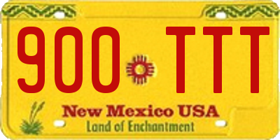 NM license plate 900TTT