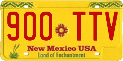 NM license plate 900TTV