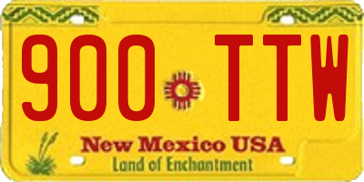 NM license plate 900TTW
