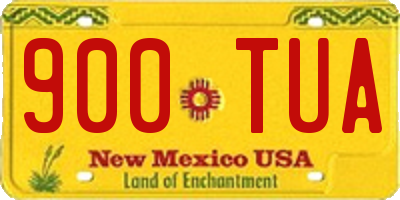 NM license plate 900TUA