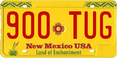 NM license plate 900TUG