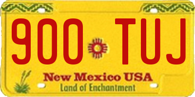 NM license plate 900TUJ