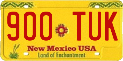 NM license plate 900TUK