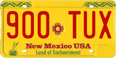 NM license plate 900TUX