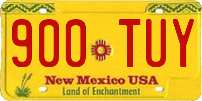 NM license plate 900TUY