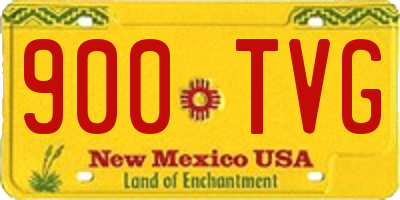 NM license plate 900TVG