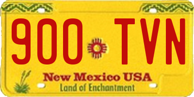 NM license plate 900TVN
