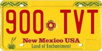 NM license plate 900TVT
