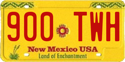 NM license plate 900TWH
