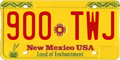 NM license plate 900TWJ
