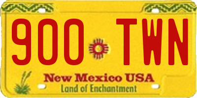 NM license plate 900TWN