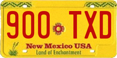 NM license plate 900TXD