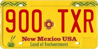 NM license plate 900TXR