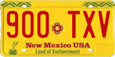 NM license plate 900TXV