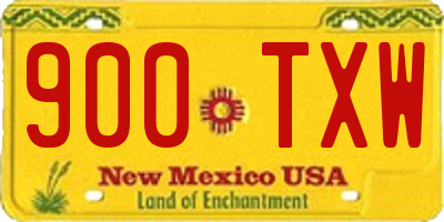 NM license plate 900TXW