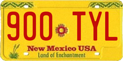 NM license plate 900TYL